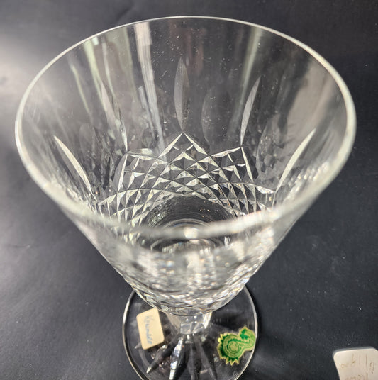 Signed Waterford CUT GLASS Kenmare goblet crystal Ireland