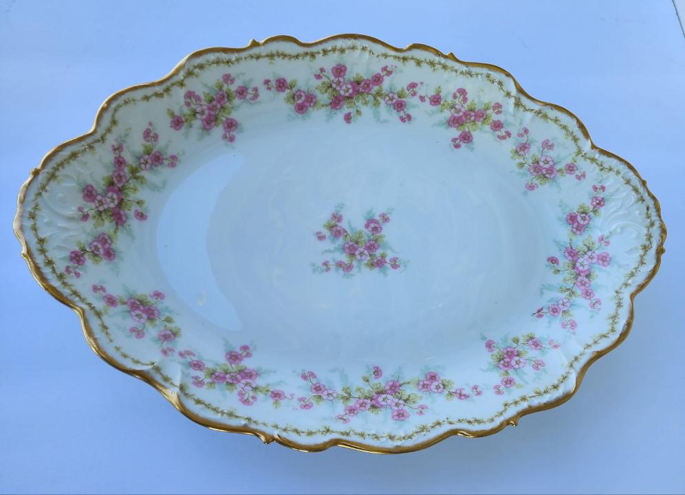 Limoges France Elite works oval dish 12" CR
