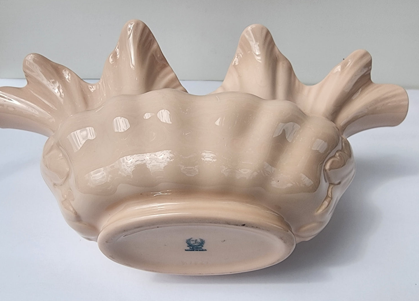 lenox pink oval centerpiece Green mark
