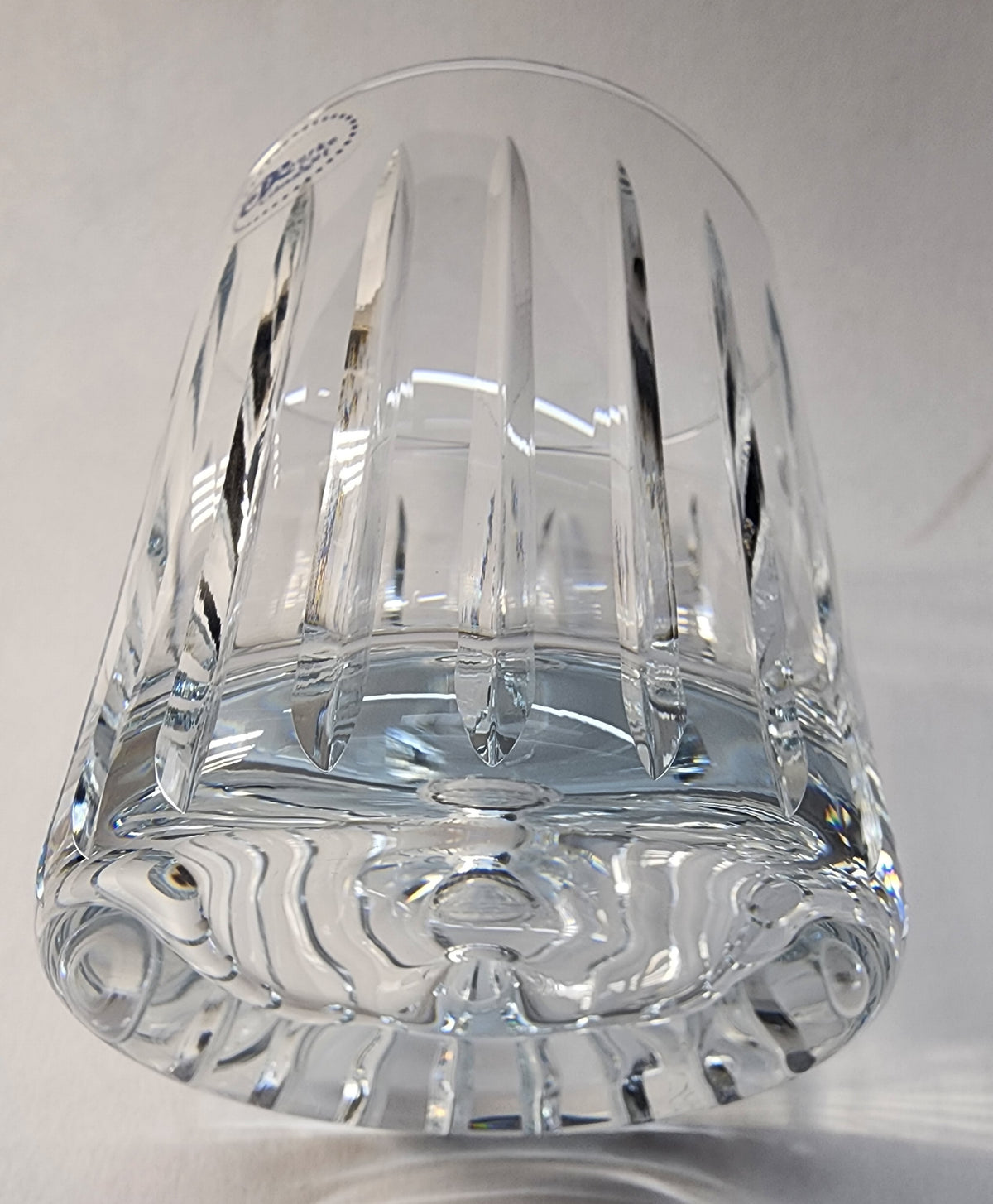 Hand cut DOR custom whiskey glass Double on the rocks ORourke