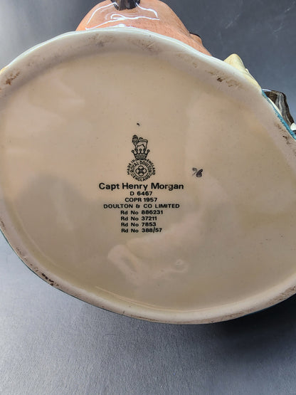 Capt Henry Morgan Royal Daulton D6467 Character jug