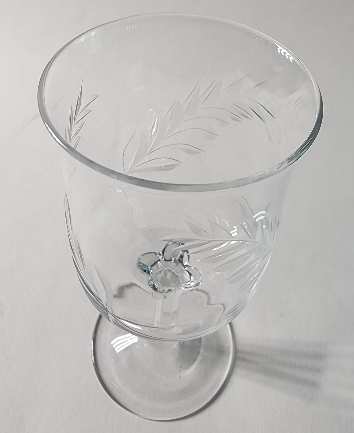Lenox Cut glass LC1wine Crystal  Made in USA Mt Pleasant PA mouth blown