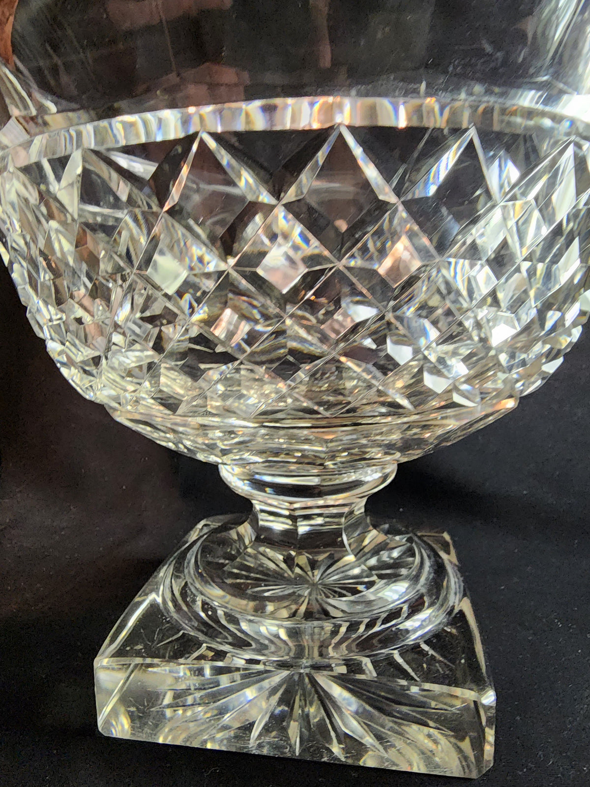Cut Glass compote Anglo Irish / English