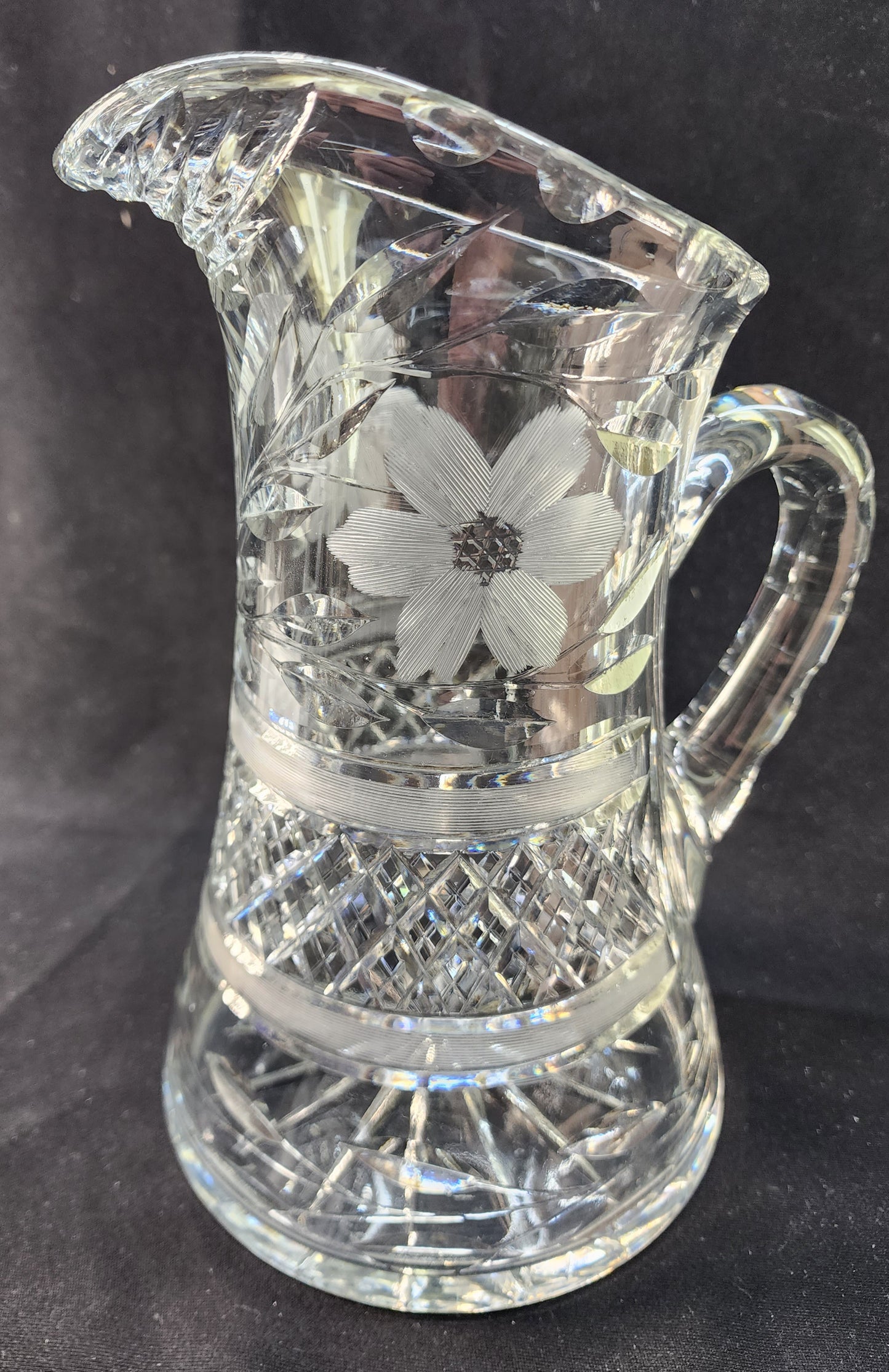 Antique Pitcher Cut Glass