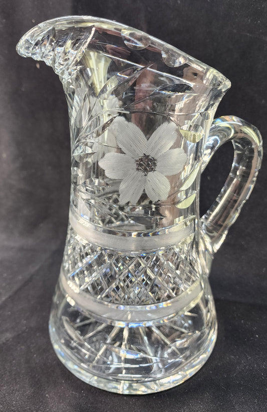 Antique Pitcher Cut Glass