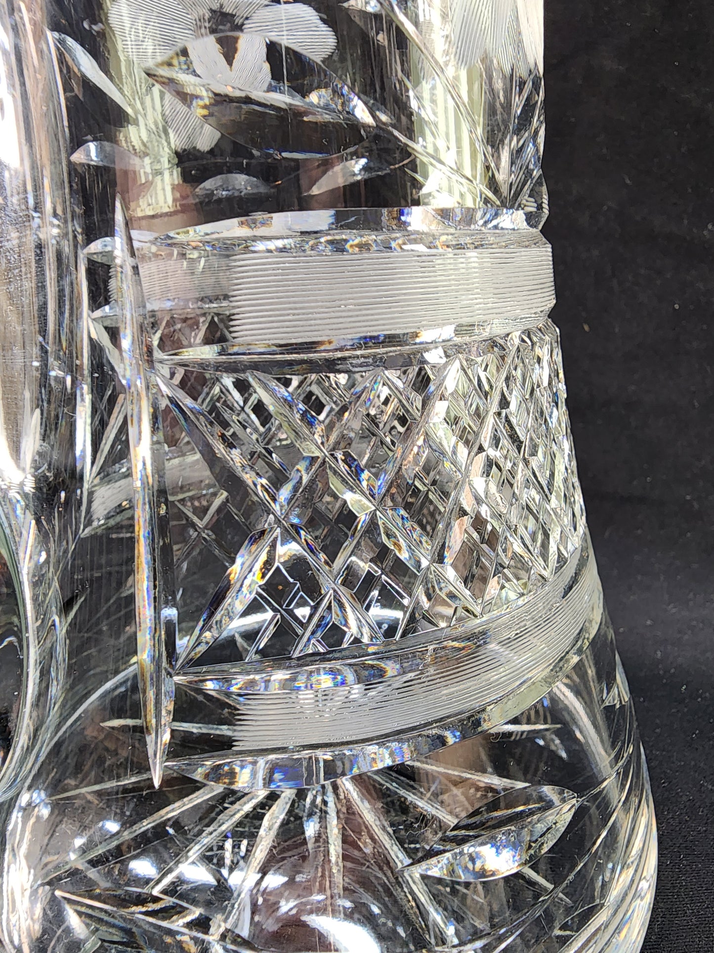 Antique Pitcher Cut Glass
