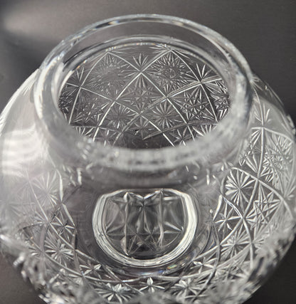 Cut Glass vase Lenox USA crystal Signed one of a kind