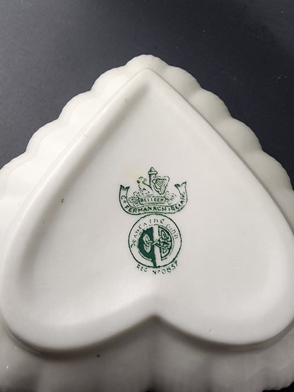 Belleek heart shaped dish Ireland
