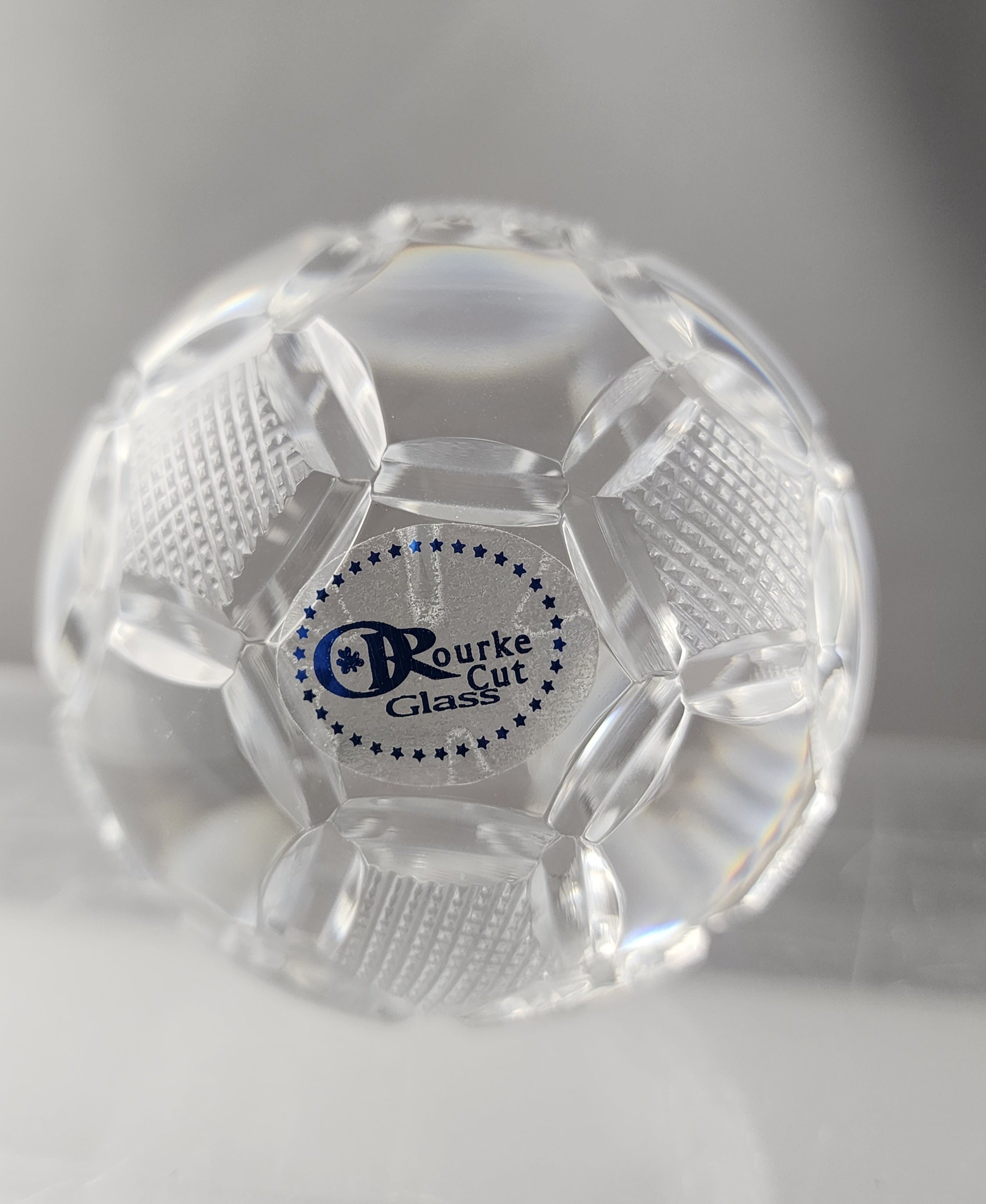 Crystal soccer ball – ORourke Glass and Gifts