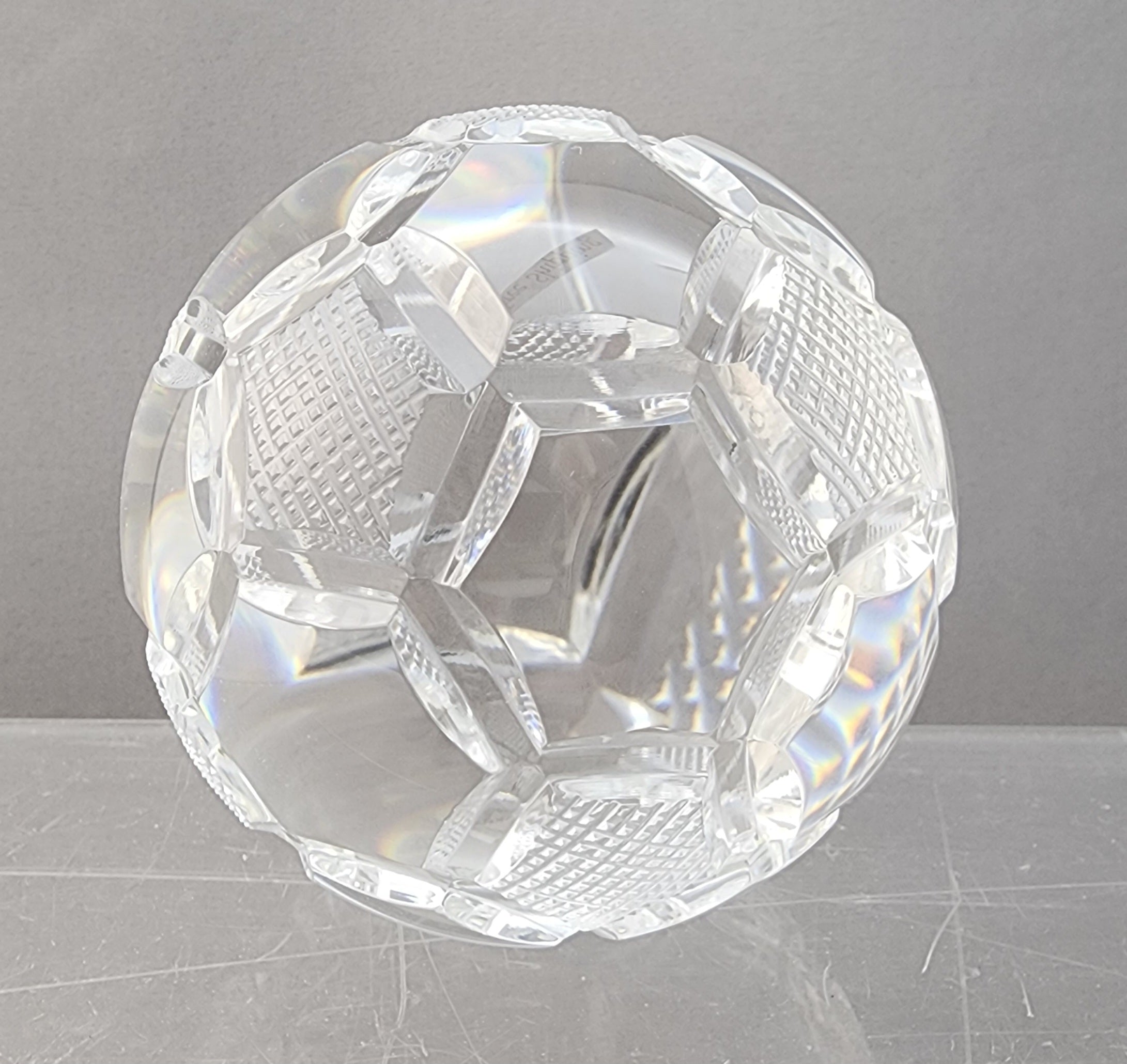 Crystal soccer ball – ORourke Glass and Gifts