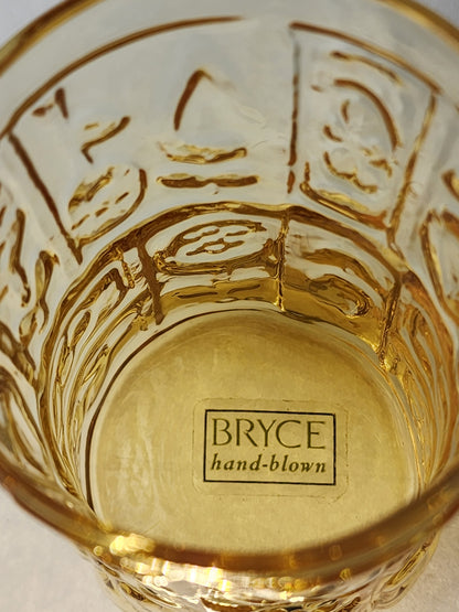 Bryce amber juice glass 4 piece