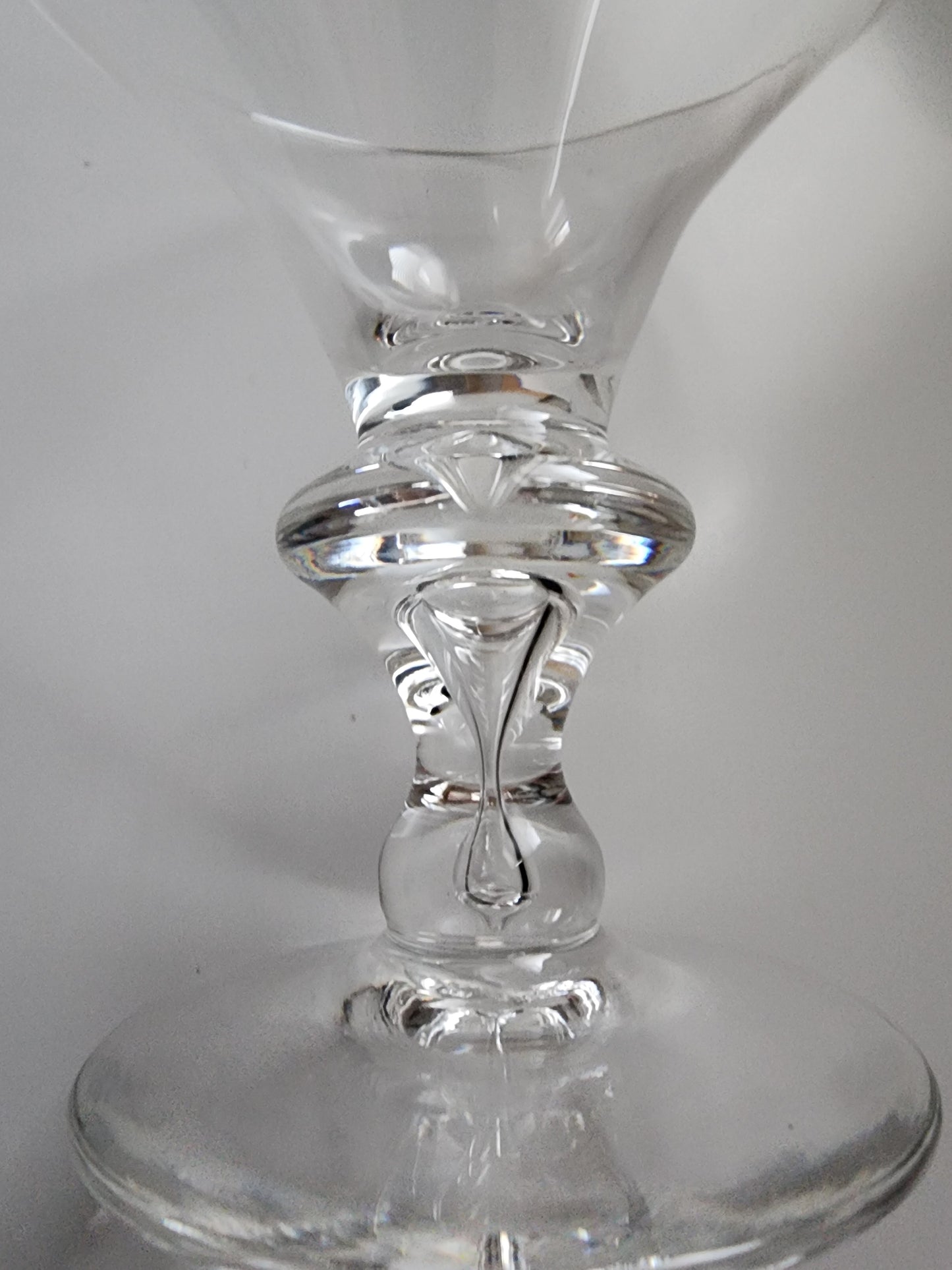 Steuben Signed 7737 champagne tall sherbert