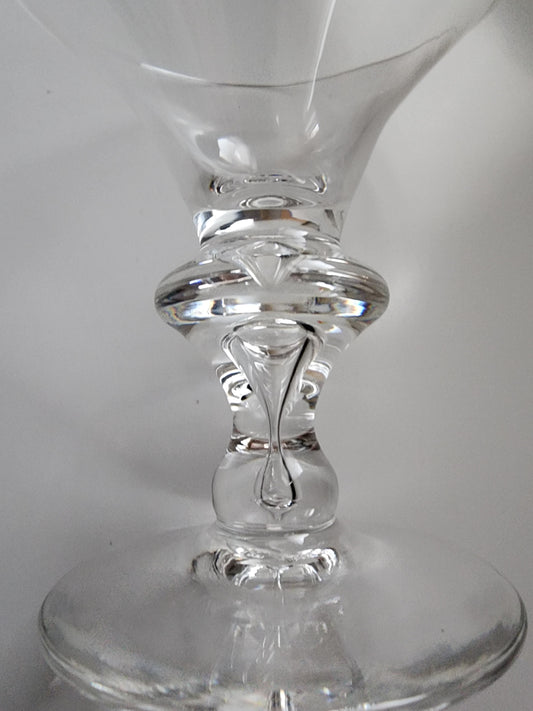 Steuben Signed 7737 champagne tall sherbert