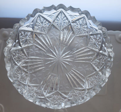 Cut glass low bowl ANTIQUE