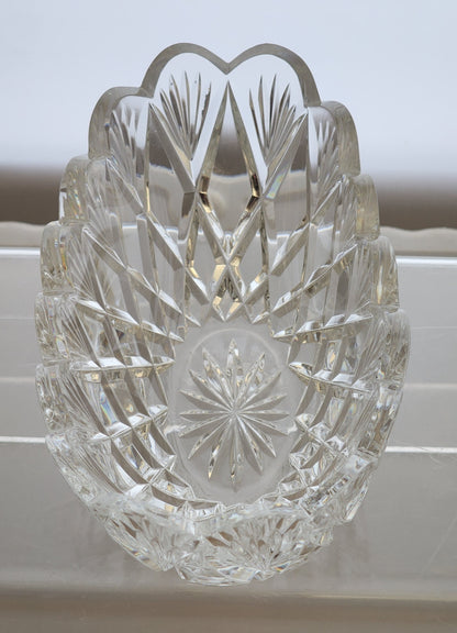 Cut Glass oval dish Antique