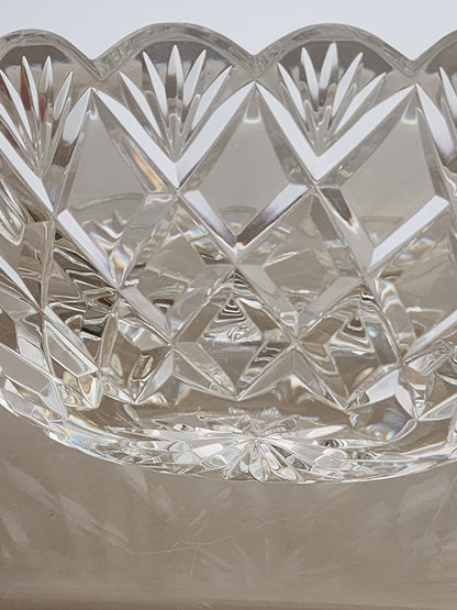Cut Glass oval dish Antique
