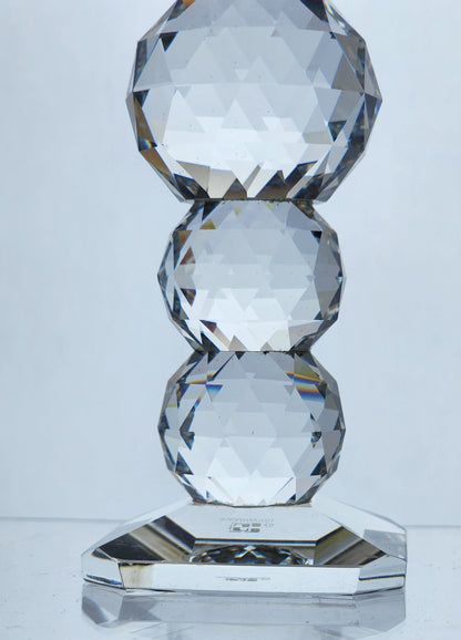 Swarovski crystal candle stick signed