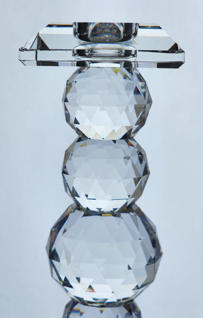 Swarovski crystal candle stick signed
