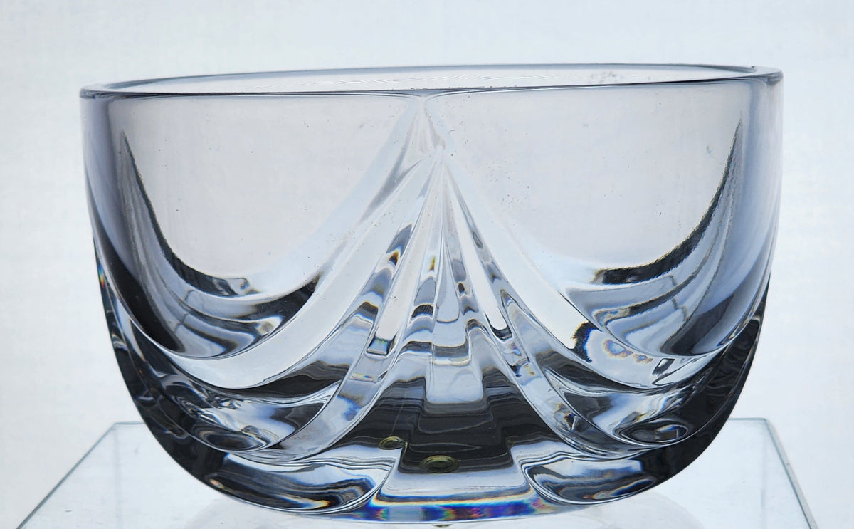Crystal bowl hand cut glass mouth blown Alantas