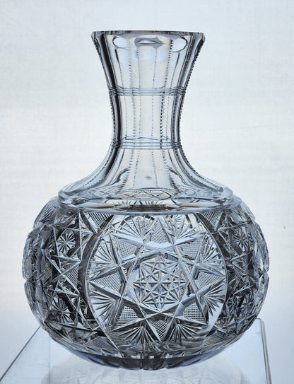 ABP Carafe American Brilliant Period hand Cut Glass EA13
