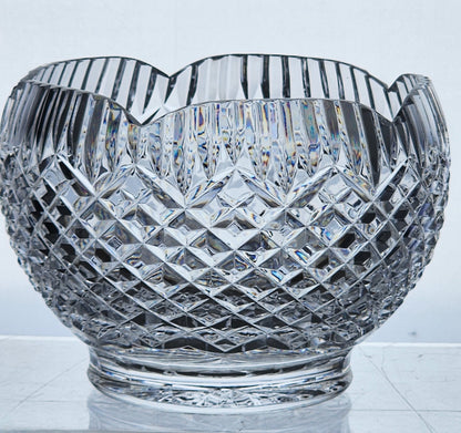 Hand Cut 34% lead crystal bowl signed Tipperary