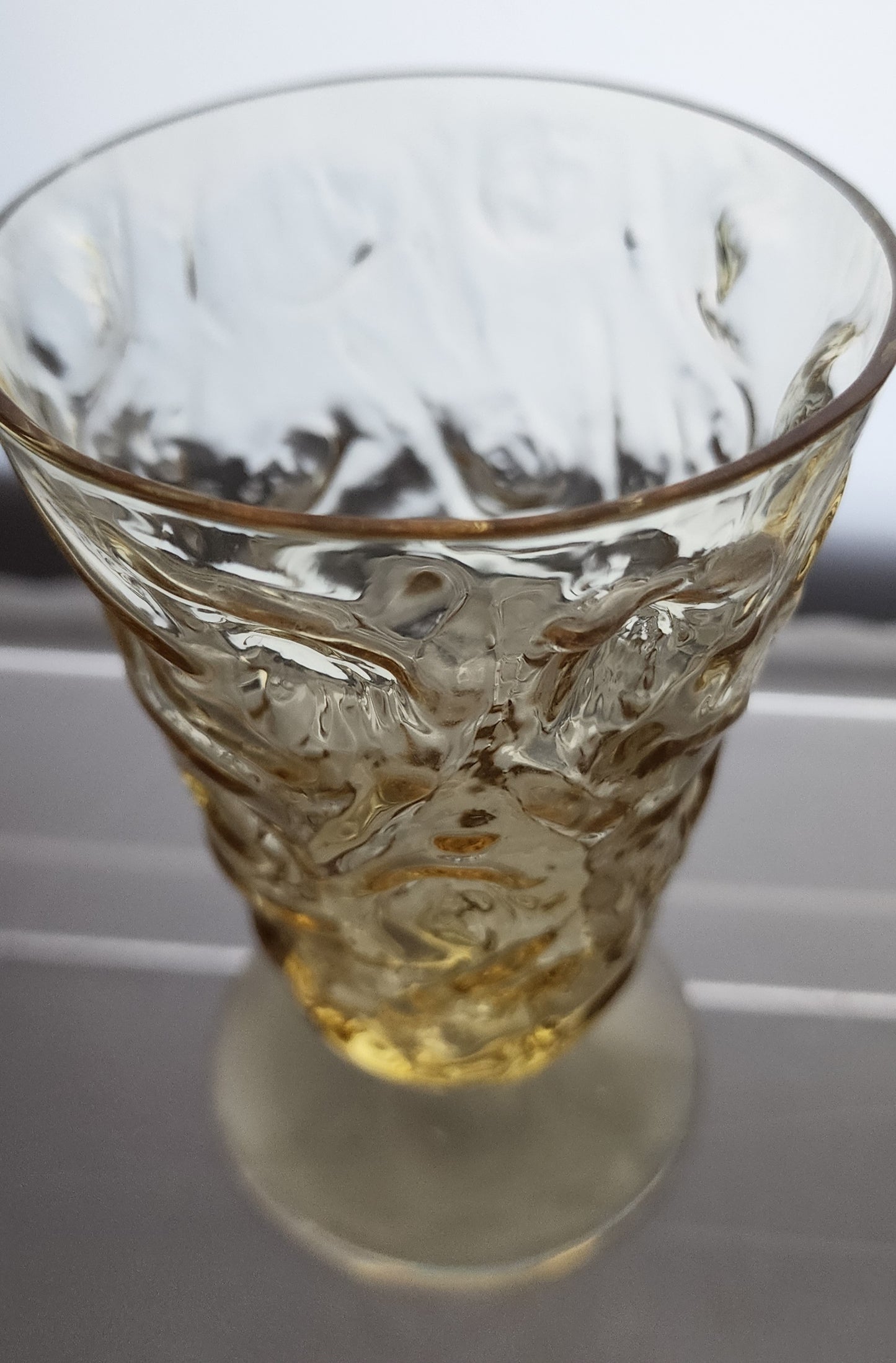 Bryce El Rancho glass gold drink glass