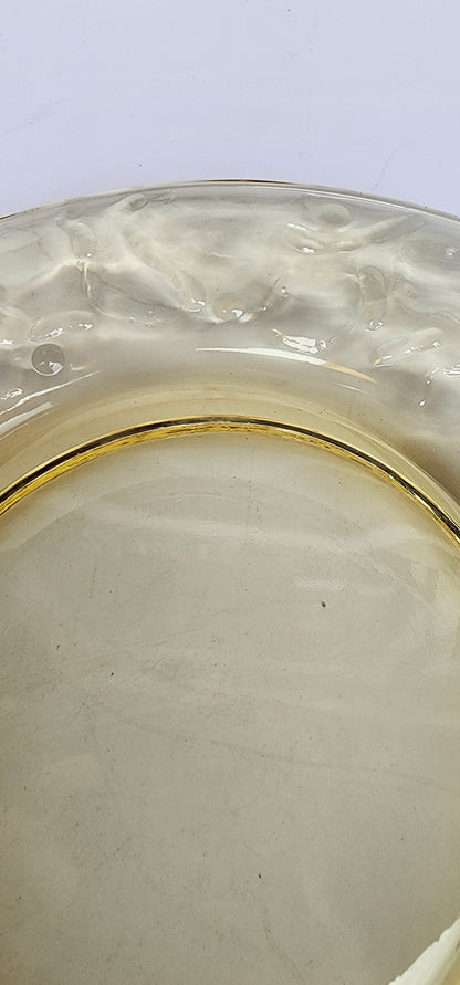 8 piece Bryce El Rancho amber glass plates