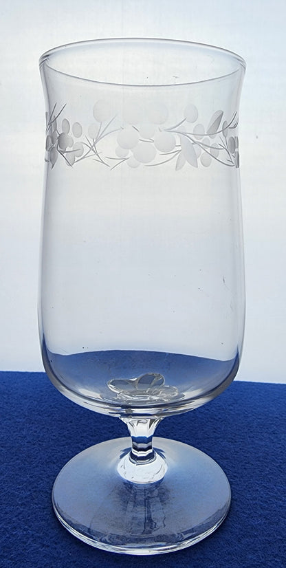 4 piece Lenox Cut glass Spring Forest beverage Crystal  Made in USA BRE6