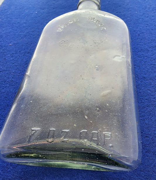 Union made G.B.B.A glass bottle
