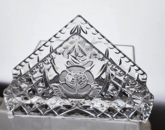 Glass napkin holder crystal
