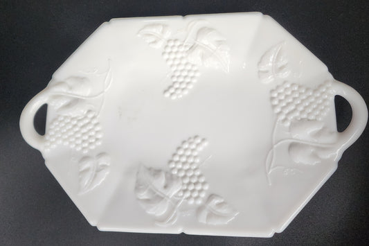 Westmoreland milk Glass fruit tray