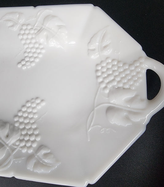 Westmoreland milk Glass fruit tray