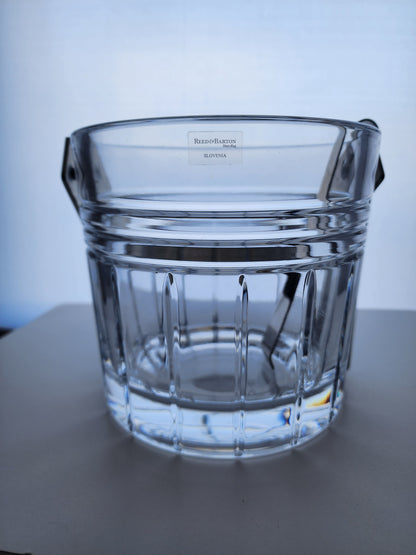 Signed Reed  & Barton Glass ice tub , crystal