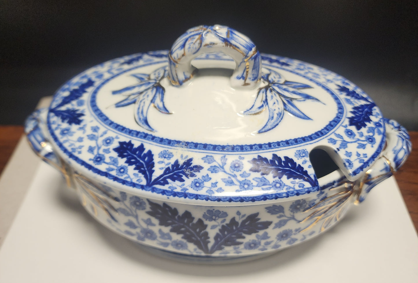 Blue a nd white soups Tureen