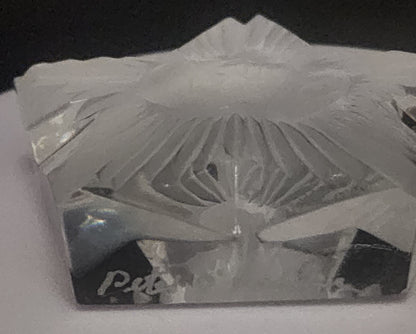 JIMMY Carter paperweight, Star shaped 24% lead crystal limited edition
