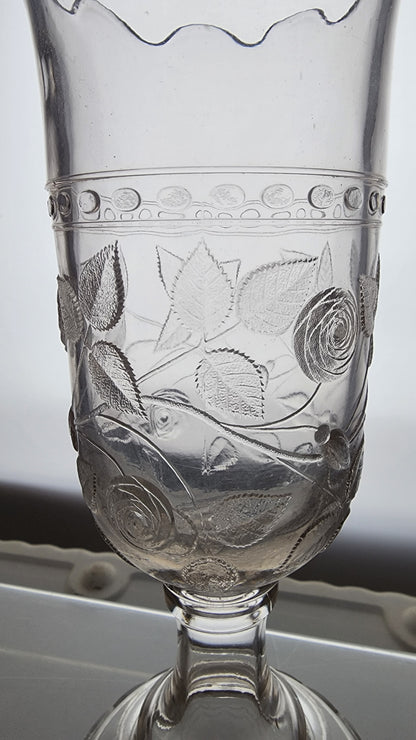 Indiana Glass upright Spooner / celery EPGA
