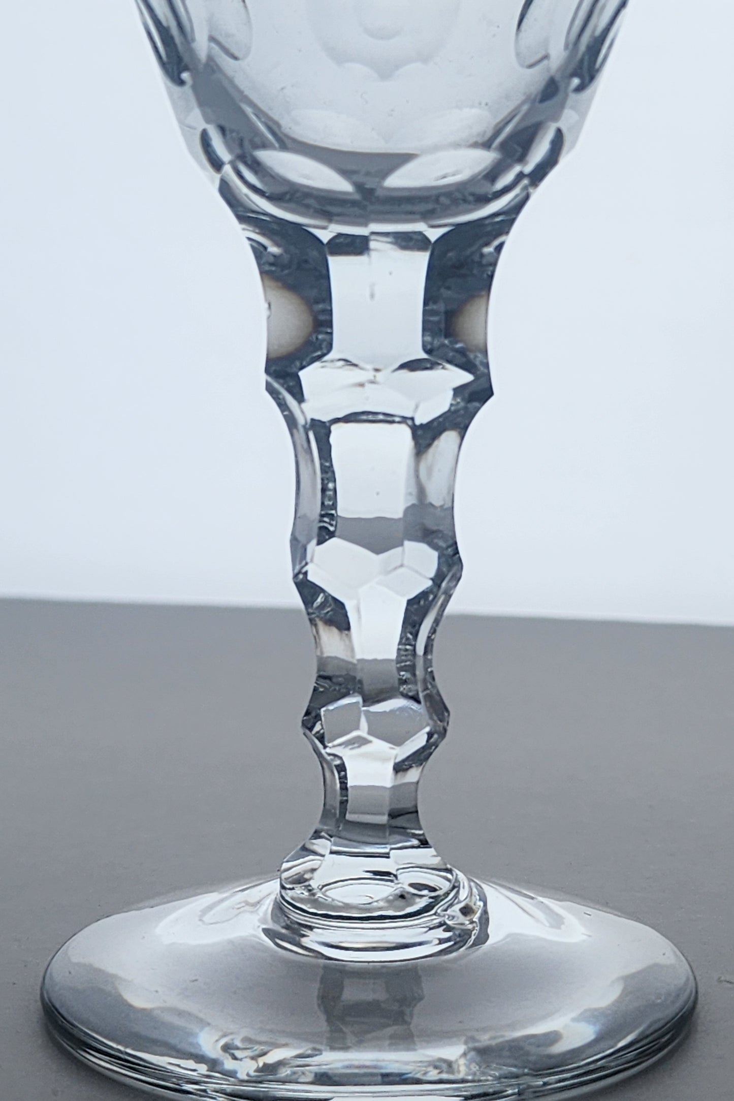 4 piece Duncan Miller Cut glass Splendor tall sherbet Crystal  Made in USA