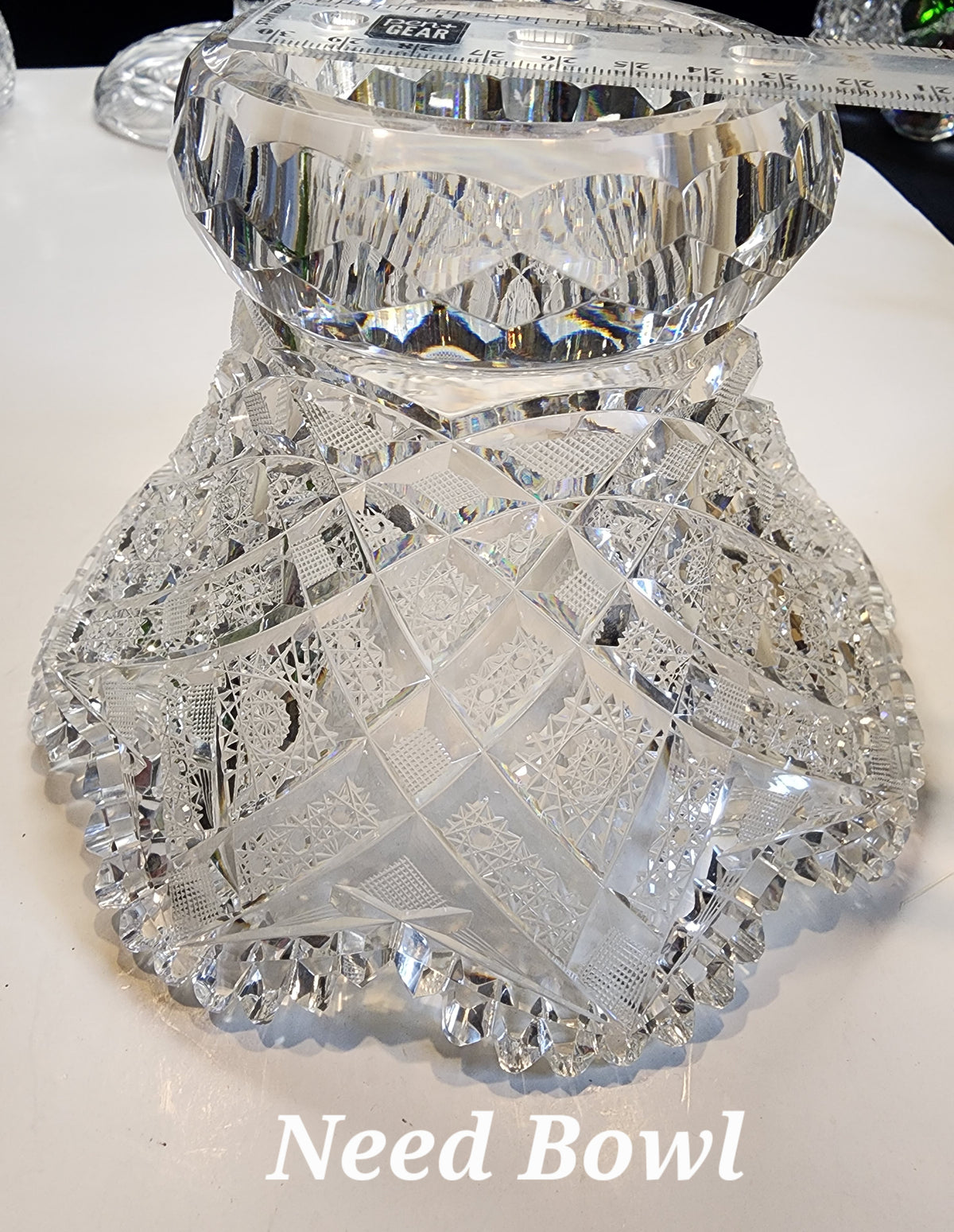WANTED ABP PUNCH bowl cut glass