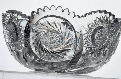 ABP cut glass bowl American E