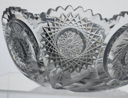 ABP cut glass bowl American E