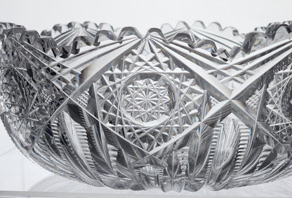 ABP cut glass bowl American 22425b
