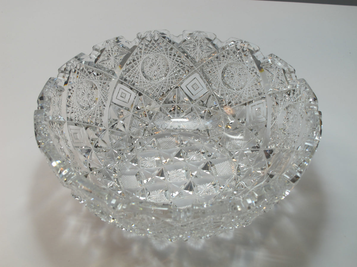 Signed Clark ABP cut glass