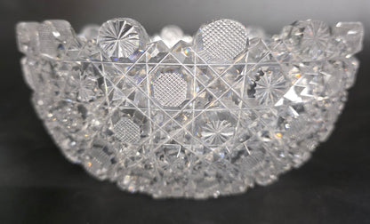ABP cut glass bowl American brilliant period 1886 -1915 bob53