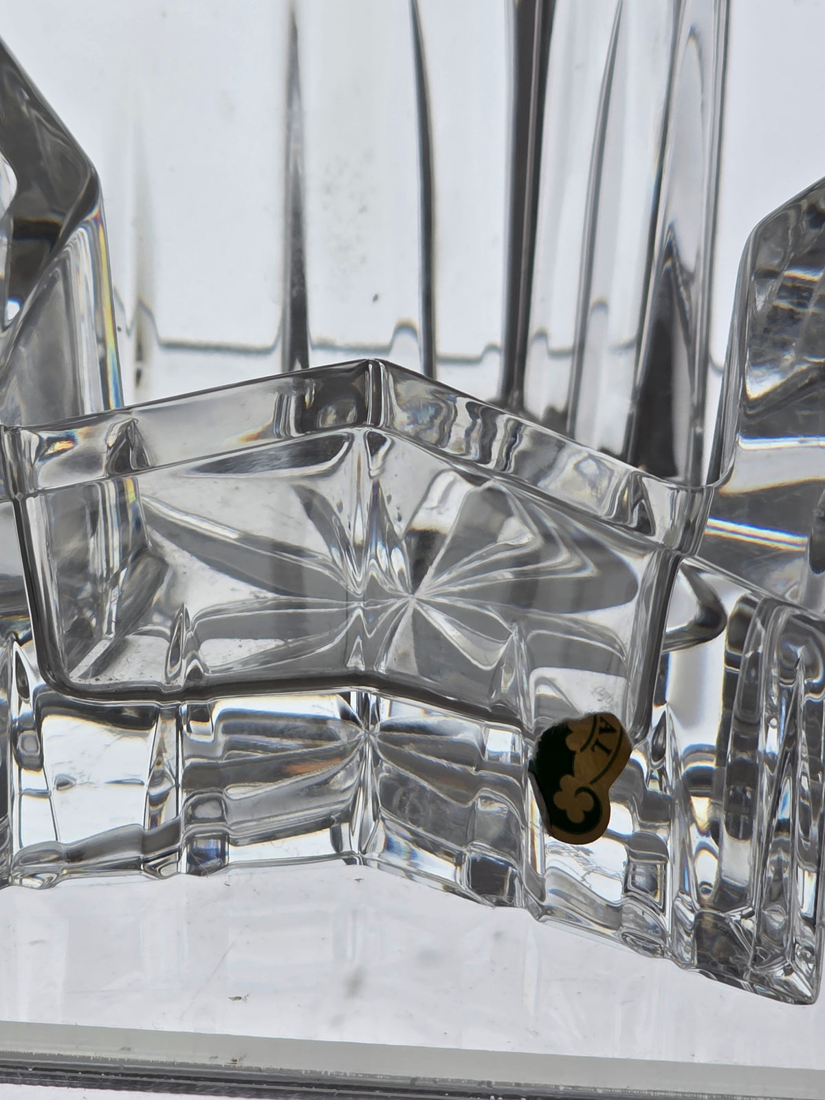 Signed Waterford crystal star votive