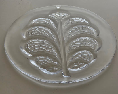 Orrefors SwedishEden leaf serving plate  signed -