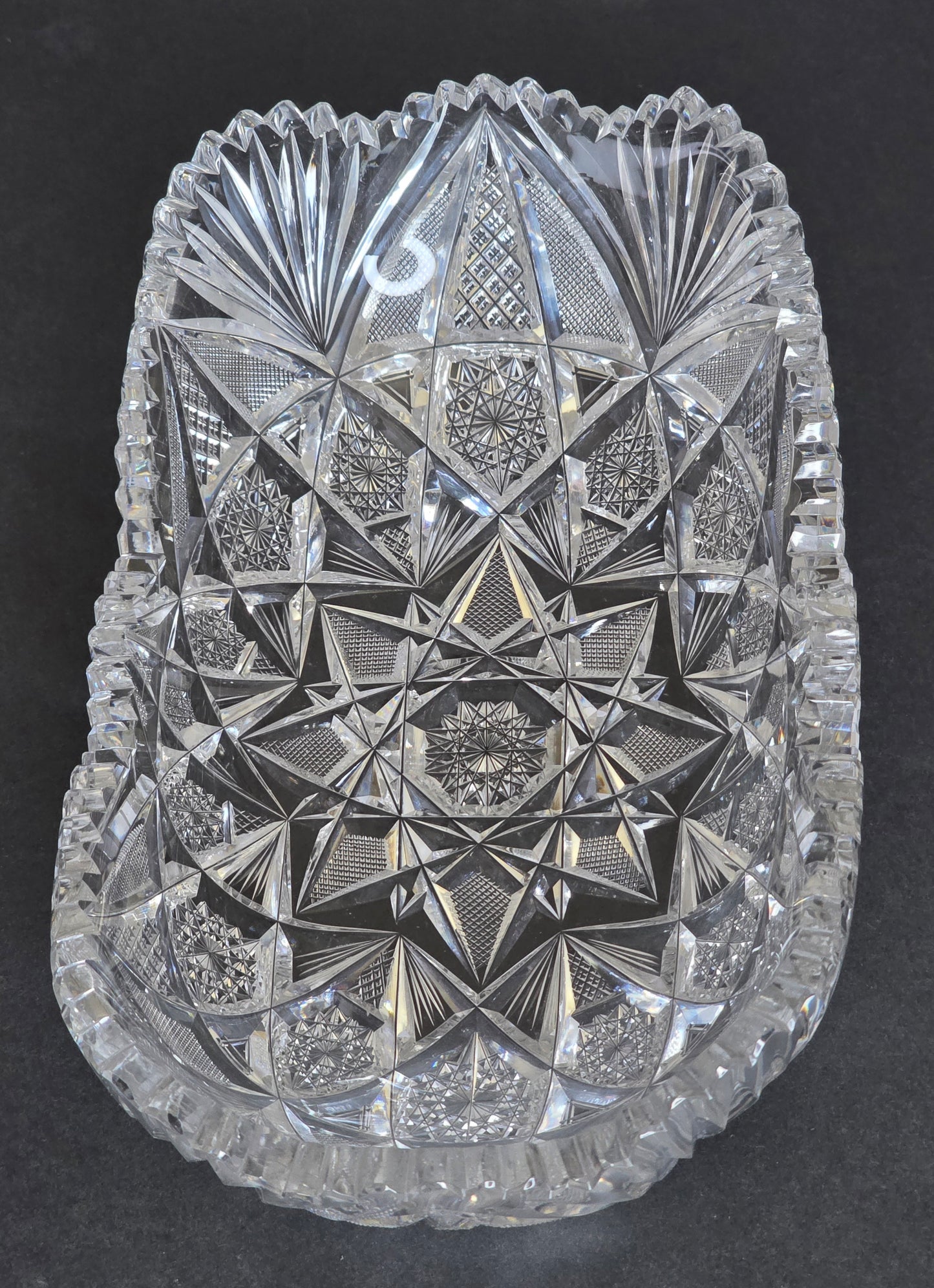 ABP Cut glass rectangular shape tray bob21