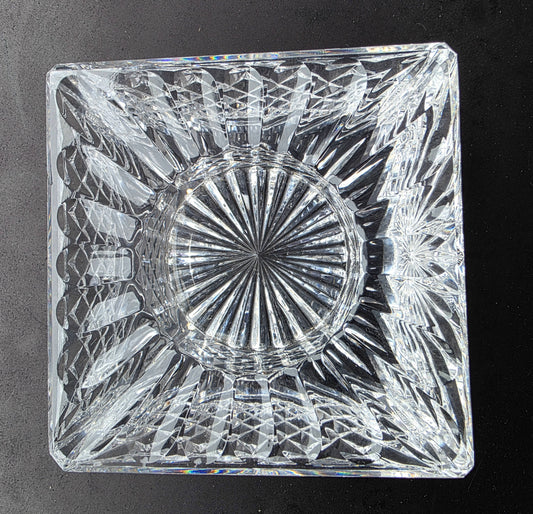 Waterford crystal Signed votive trinket dish