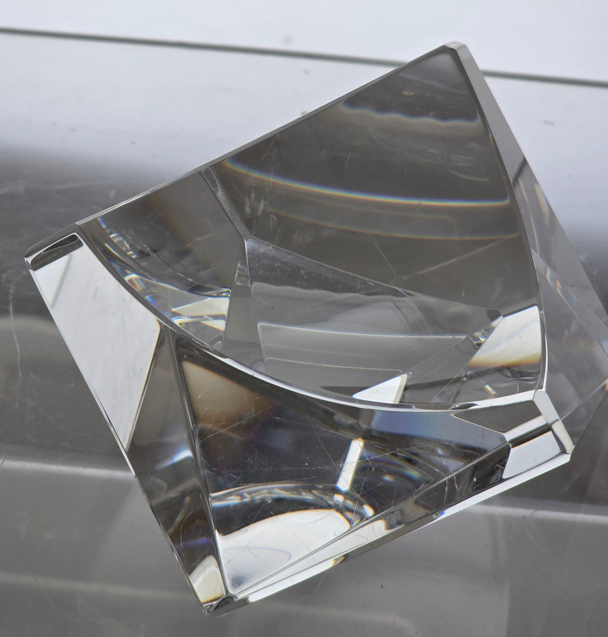 Steuben Signed small Glass dish