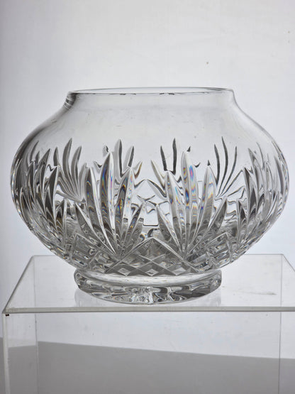 Hand Cut Glass vase