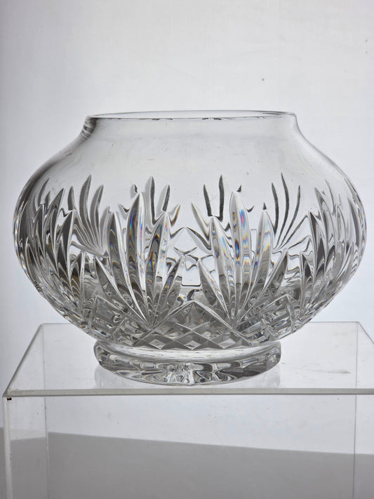 Hand Cut Glass vase